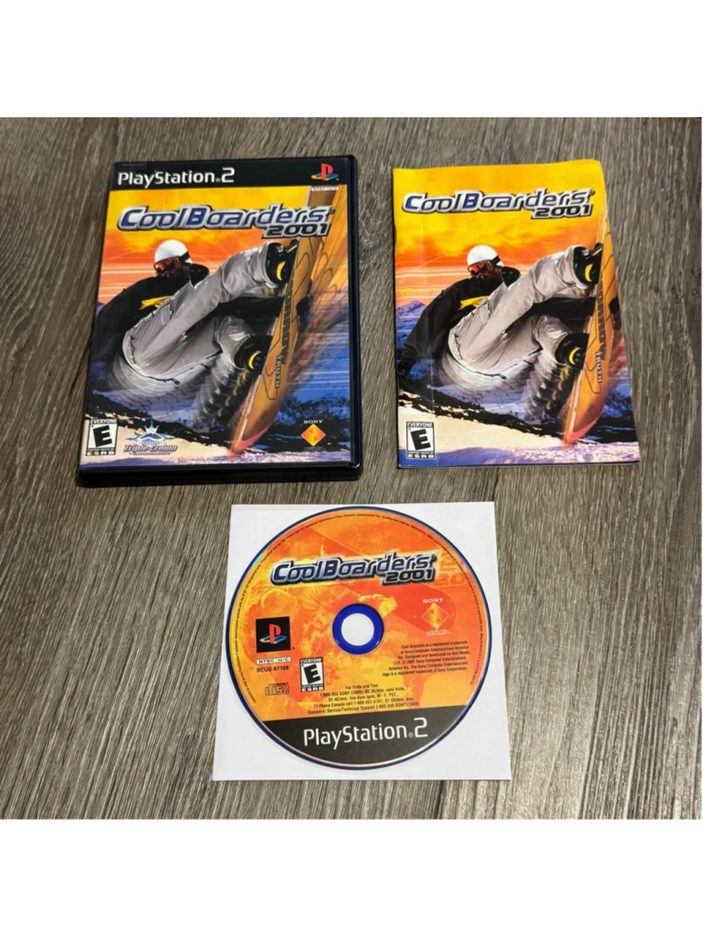 CoolBoarders 2001 PlayStation 2 Video Game Blue Disk Y2k Cib Complete